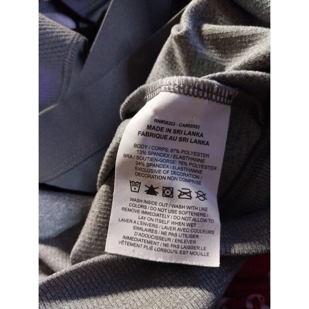 Nike Dri-Fit Light Support Gray Sports Bra XL